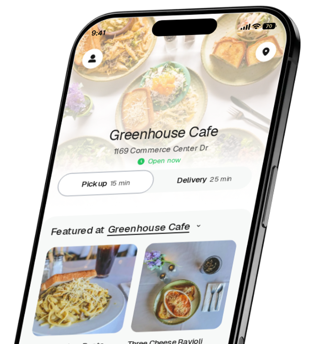 Greenhouse Cafe app preview